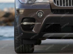 Светодиодные  LED DRL огни на BMW X5 E70 LCI